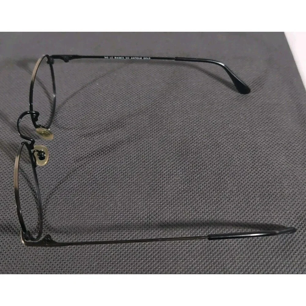 Vintage LensCrafters LC Basics 122 Gold Eyeglass Frames Only 51-19-140 Unisex
